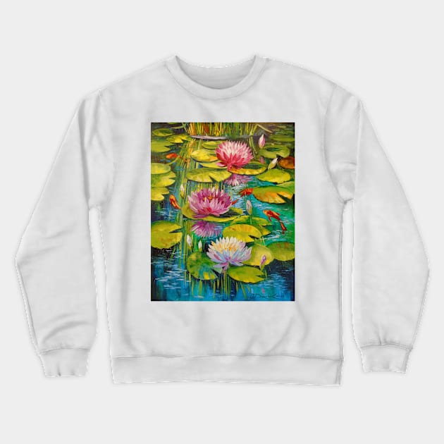 Charming pond Crewneck Sweatshirt by OLHADARCHUKART